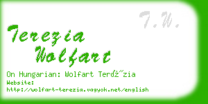 terezia wolfart business card